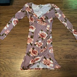 Long sleeve floral dress